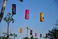 Colourful lanterns in day time Royalty Free Stock Photo