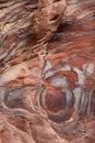 Colourful layers of sandstone Royalty Free Stock Photo