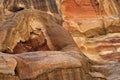 Colourful layers of sandstone Royalty Free Stock Photo