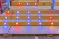 Colourful Led Lamps Stairs Royalty Free Stock Photo