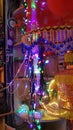 Colourful lighits decoratd in a shop in Hospet, Karnataka, India on 25th october 2018