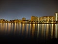 Colourful light reflection at Pandan Reservoir