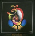 Colourful line painting of Lord Ganesha