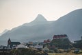 Colourful little Arctic town Sisimiut in Greenland,Qeqqata Municipality, aka Holsteinsborg . Second largest city in