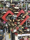 Colourful lock love in Europe