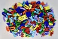 Colourful Magnetic Board Letters Royalty Free Stock Photo