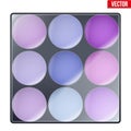 Colourful of Make Up Palette Royalty Free Stock Photo