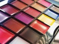 Colourful makeup palettes Royalty Free Stock Photo