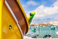 Colourful Maltese boats in Marsaxlokk