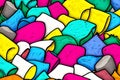 Colourful marshmallow abstract background
