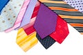 Colourful mens ties