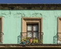 Colourful Mexican houses in Oaxaca Mexico Royalty Free Stock Photo