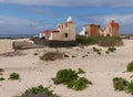 Colourful Moorish style houses on Fuerteventura