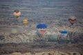 Colourful morning with balloons in Cappadocia