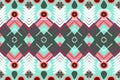 Colourful Morocco ethnic motif seamless pattern with nature traditional background vector