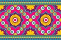 Colourful Morocco and Indian ethnic motif seamless pattern with nature traditional background Design vector