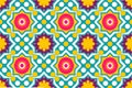 Colourful Morocco and Indian ethnic motif seamless pattern with nature traditional background Design vector