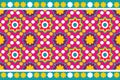 Colourful Morocco and Indian ethnic motif seamless pattern with nature traditional background Design vector