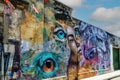 Colourful Mural in the Getsemini Neighbourhood of Cartagena de Indias, Colombia