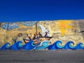 Colourful Mural In Heraklion Crete Greece