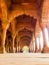 Colourful Old Architecture inside Red Fort in Delhi India during day time, Famous Red Fort inside view Royalty Free Stock Photo