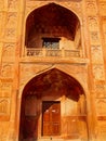 Colourful Old Architecture inside Red Fort in Delhi India during day time, Famous Red Fort inside view Royalty Free Stock Photo