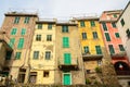 Colourful old houses of Riomaggiore fisherman village, Cinque Terre, La Spezia, Italy Royalty Free Stock Photo