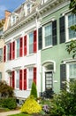 Colourful Old Terraced Houses