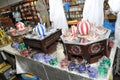 Colourful ornamental objects at Abu Dhabi International Hunting and Equestrian Exhibition 2013