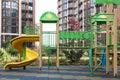 Outdoor playground for children in residential area Royalty Free Stock Photo