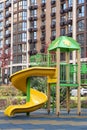 Outdoor playground for children in residential area Royalty Free Stock Photo