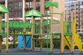 Outdoor playground for children in residential area Royalty Free Stock Photo