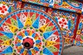 Colourful ox-cart