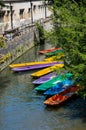 Colourful Oxford Punts