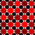 Red color paint tints, cans, vector illustration