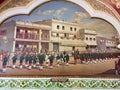 Scottish Band with the Bagpipers in the Royal Army of Mysore Princely State