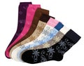 Colourful pairs of socks Royalty Free Stock Photo