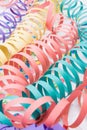 Colourful party paper ribbons and confetti Royalty Free Stock Photo