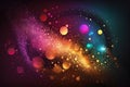 colourful pastel and glow particle abstract background