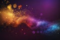 colourful pastel and glow particle abstract background