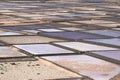 Patterns and structures of colorful salination, Lanzarote, Spain