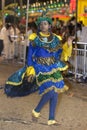 A colourful peacock dancer performs at the Kataragama Festival in Sri Lanka.
