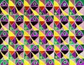 A colourful pencil hand drawn  repeat pattern . Royalty Free Stock Photo