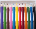 Colourful pencils isolated