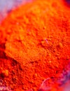 Colourful pigment powders in clay pots Royalty Free Stock Photo