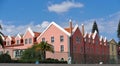 Colourful Pink And White Houses In Cascais Portugal