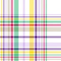 Colourful Plaid textured Seamless Pattern