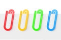 Colourful Plastic Paper Clips