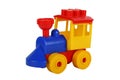 Colourful plastic toy train Royalty Free Stock Photo
