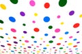 Colourful Polka dots installation art by Japanese artist ,Yayoi Kusama.